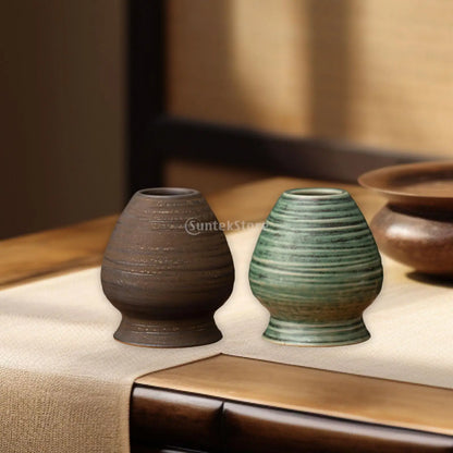 Supporto per frusta Matcha in ceramica Chasen Stand per teiera domestica