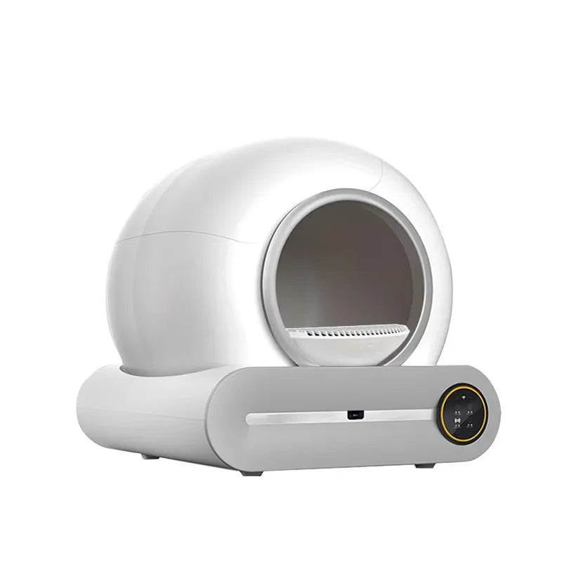 Automatic Cat Litter Box 65L Capacity Self Cleaning Fully Enclosed Cat Toilet Odor Control Smart Home 2025