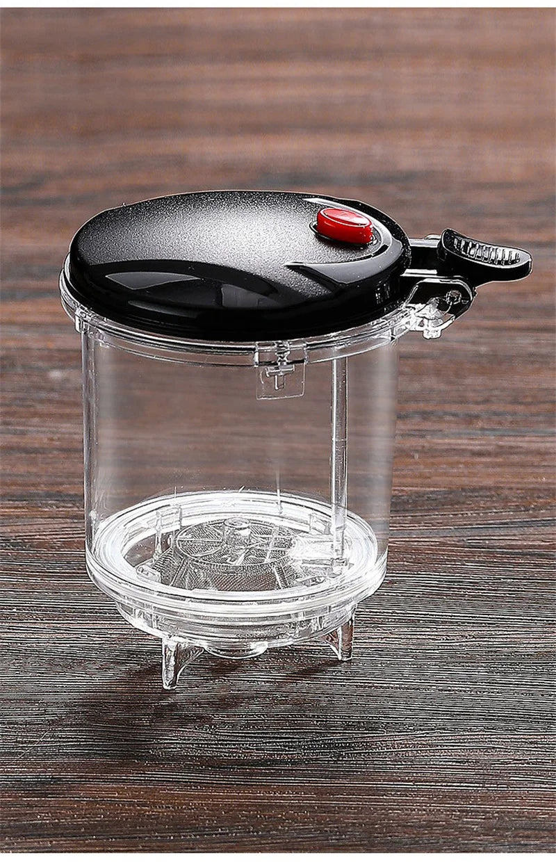 Heat Resistant Glass Teapot With One Click Filter Tea Maker