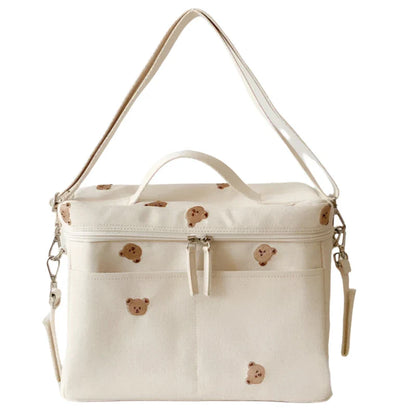 Insulated Baby Bottle Cooler & Organizer Bag - Waterproof, Stylish, Spacious for Moms