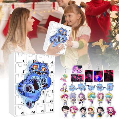 Kpop adventskalender 24 dagen demonjagers sleutelhanger cadeau
