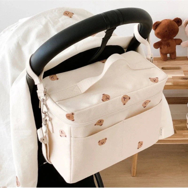 Babyflaschen-Kühltasche Wasserdicht Isolierter Kinderwagen-Organizer Frühling 2025 Thermische Windeltasche