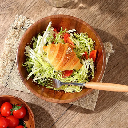 Akacie Træskål Japansk Stil Salatskål Ramadan