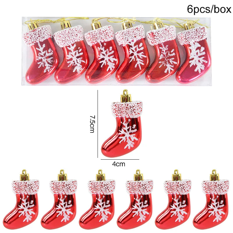 6-Pack Christmas Candy Cane Ornaments - Festive Tree Decorations for Holiday Home Decor, Perfect New Year Gift 2024