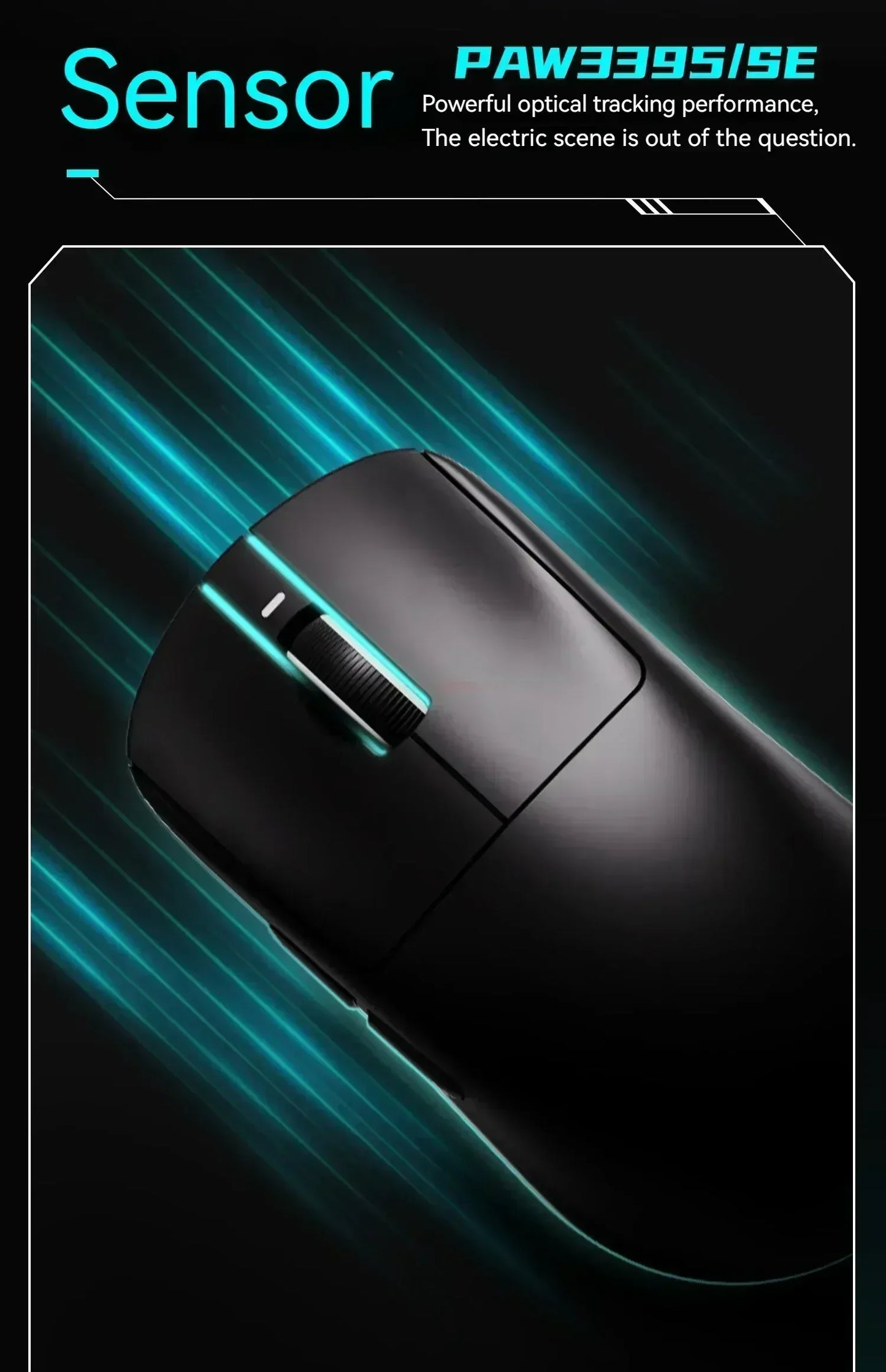 Gaming Mouse Wireless Lightweight Ambidextrous 26000 DPI