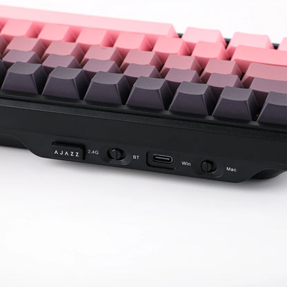 Teclado mecánico 68 teclas inalámbrico Bluetooth RGB efecto Hall