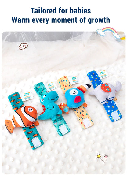 Baby Wrist Rattle Set Newborn Sensory Toys Soothing Gift