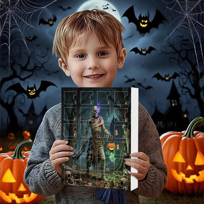 Calendario de Adviento de Halloween 24 Cuenta Regresiva con Mini Figuras