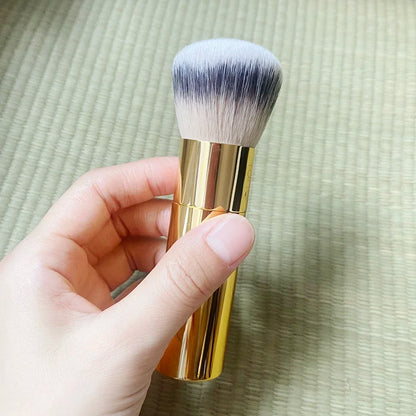 Airbrush foundationbørste med bambushåndtak Sminkebørste Høst 2026 TikTok viral jevn finish for pudder, bronzer og rouge