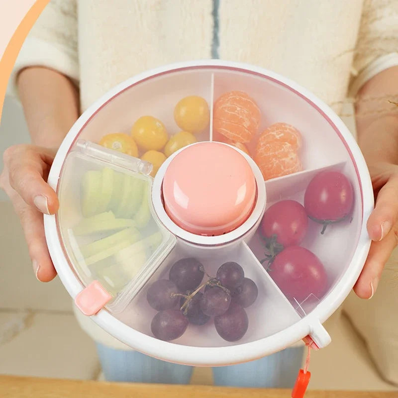Snackbehälter Drehbarer Feuchtigkeitsdichter Organizer Spinner Zurück Zur Schule 2025 Tragbare Frische