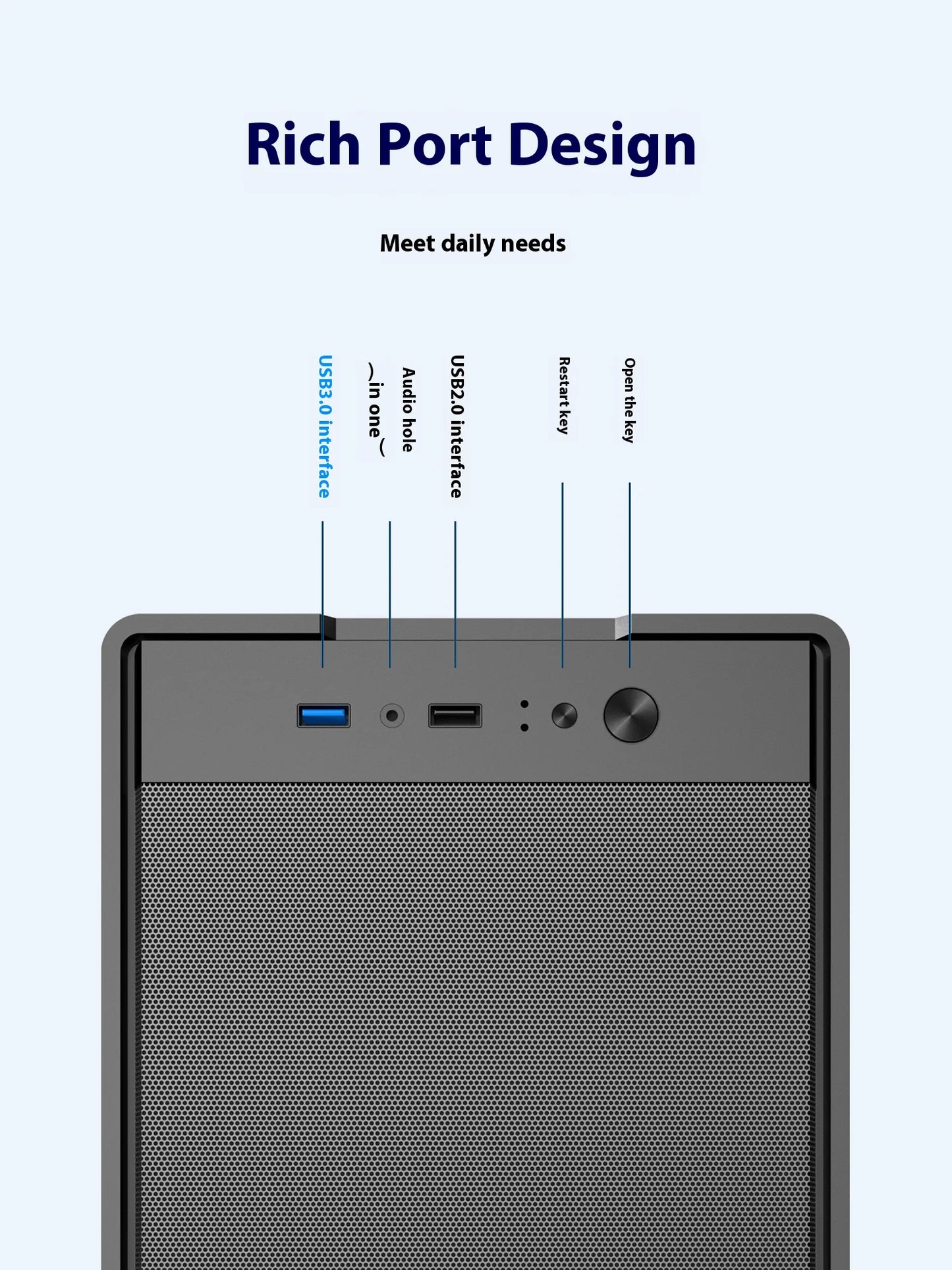 Mini ITX mATX 23L PC kabinet SFX ATX support kompakt chassis