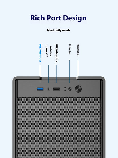 Mini ITX mATX 23L PC kabinet SFX ATX support kompakt chassis