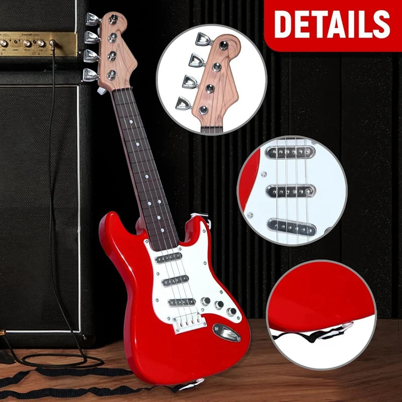 4-String Electric Guitar Toy for Kids - Portable Musical Instrument, Perfect Gift for Young Musicians