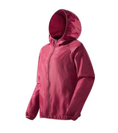 Chaqueta impermeable para hombre para senderismo - con capucha, de secado rápido, poliéster