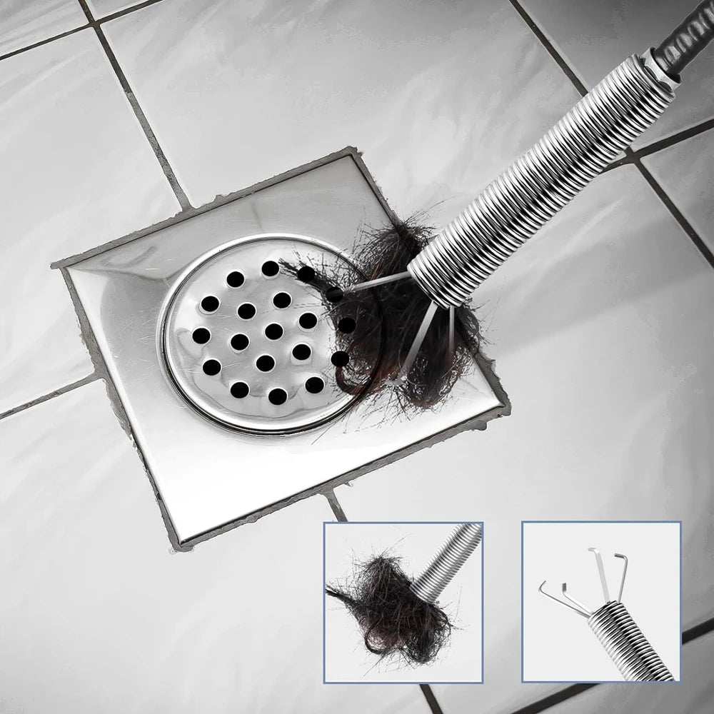 Drain Snake 22.5 Inch Flexible Sink Auger Kitchen Clog Remover Hair Debris Eco Friendly Home Repair Fall 2026