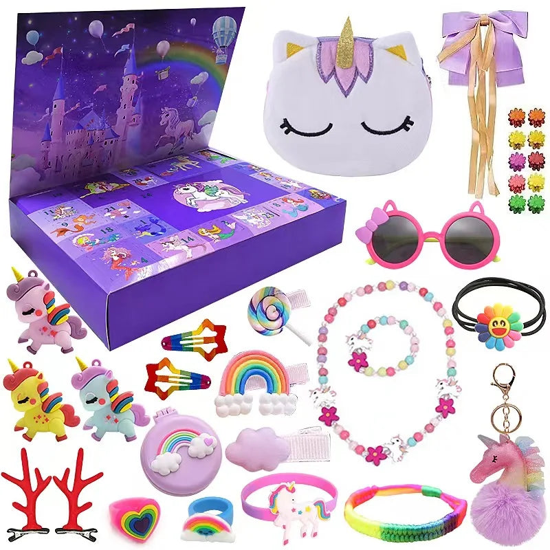 Christmas Mystery Box Advent Calendar - Blind Box Stress Relief Toys for Kids, Fun Holiday Gift