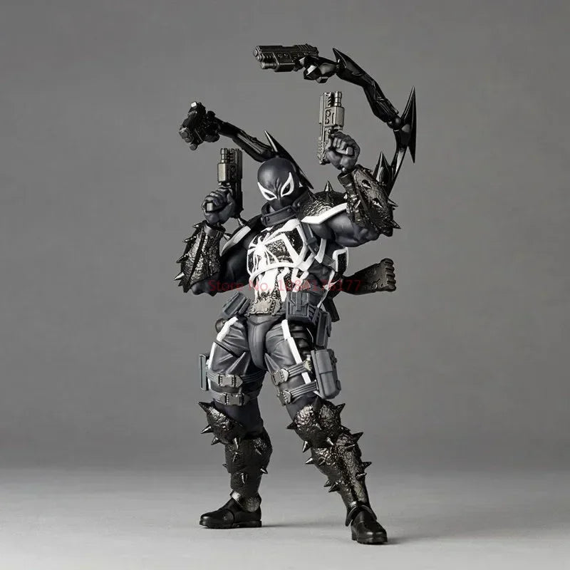 Agent Venom Revoltech Action Figur - Fantastisk Yamaguchi Anime-modell, samlegave til fans av Eugene Thompson