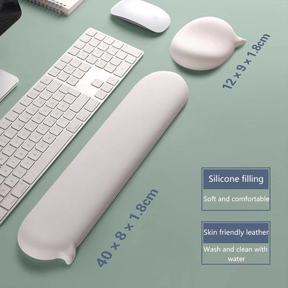Ergonomic Silicone Chat Bubble Wrist Pad - Comfortable Keyboard Hand Rest Accessory
