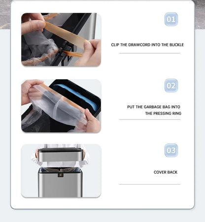 Trash Can 20L Stainless Steel Sensor Kitchen Bin Hands Free