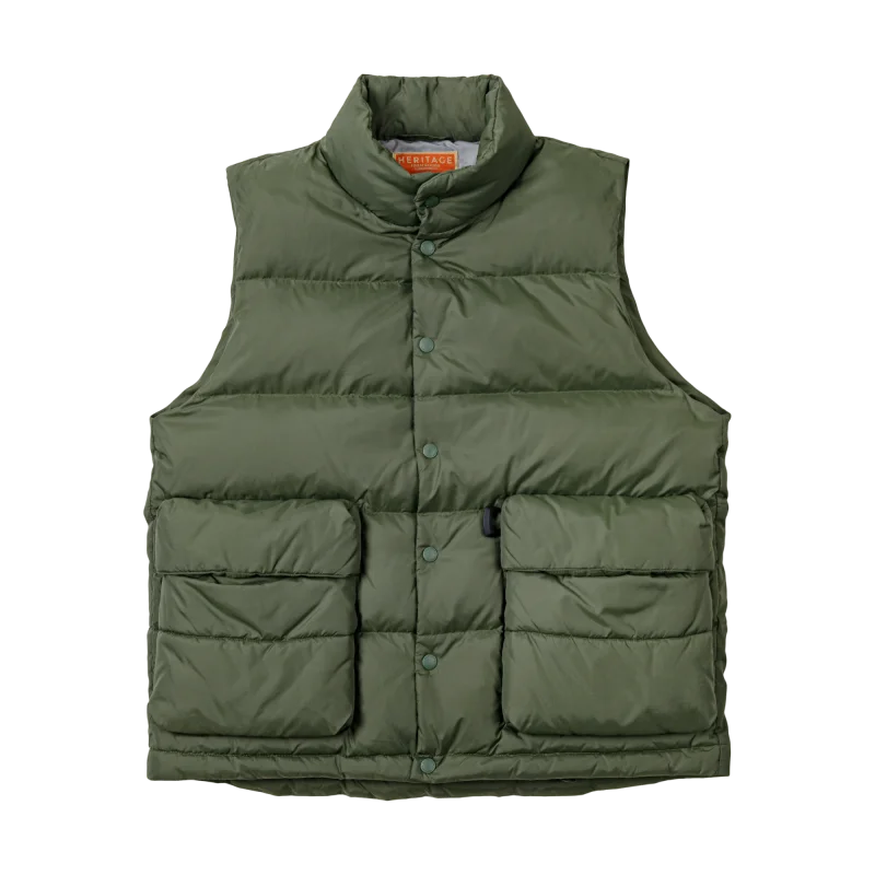 Lightweight Women's Down Vest - Boxy Quilted, Nylon Winter