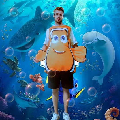 Finding Nemo and Dory Clownfish Cosplay Costume for Adults Carnival Halloween Party 2026