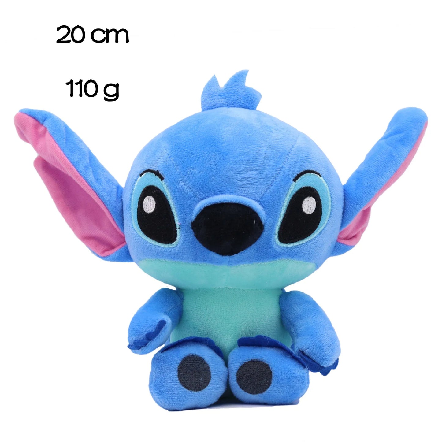 Eco-Friendly Disney Stitch Plush Doll - Soft Stuffed Animal, 20cm-25cm (7.8-9.8 inch) Gift for Kids' Birthdays