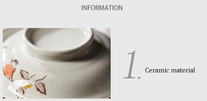 Ramen Skål Stor Keramik Med Lock Retro Höst 2025 Bordsporslin