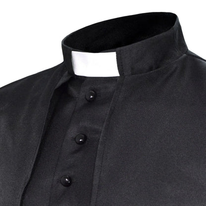 Middeleeuws katholiek priesterkostuum, pauselijke geestelijke, kazuifel-cosplaykostuum voor mannen, Halloween 2026