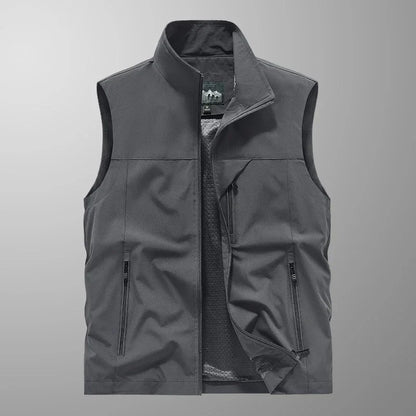 Waterproof Versatile Mens Vest - Sleeveless Polyester