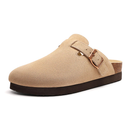 Sandalias de Corcho Comfort – Zuecos Unisex con Plantilla de Ante