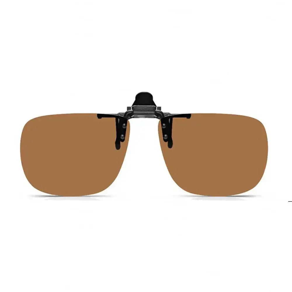 Clip-On Zonnebril Gepolariseerd UV400 Nachtzicht Rijden Bril Vierkante Clip-Ons Anti-Glare Vintage Stijl 2026