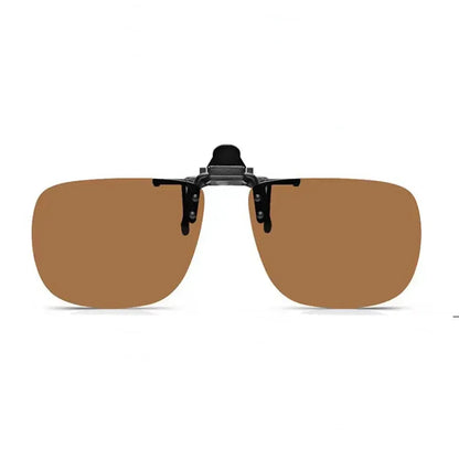 Clip-On Zonnebril Gepolariseerd UV400 Nachtzicht Rijden Bril Vierkante Clip-Ons Anti-Glare Vintage Stijl 2026