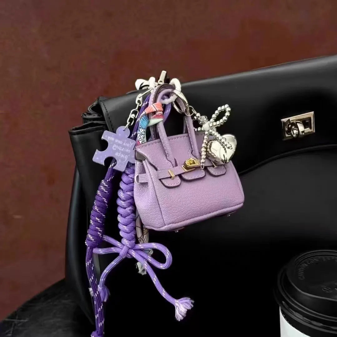 1+1 Gratis Birkin Inspiriertes Mini-Handtasche - Taschenanhänger mit Lanyard