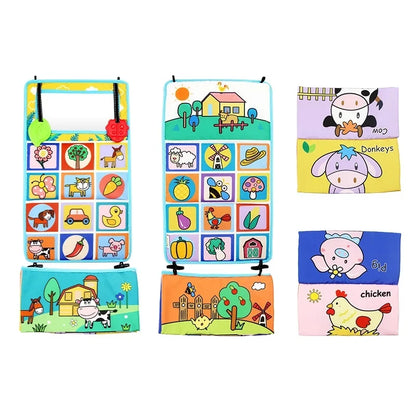 Variant image for High Contrast Baby Tummy Time Pillow with Mirror, Teething Toy, and Crinkle Paper for Infants 0-6 Months-6