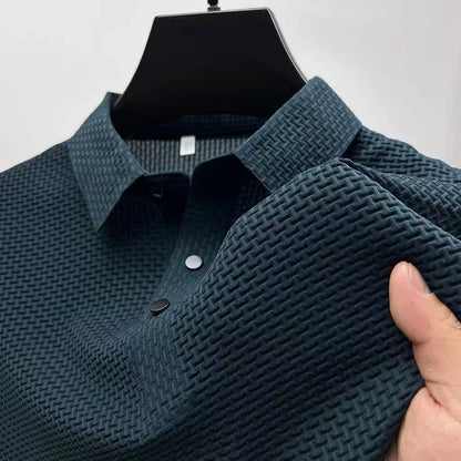 Breathable men's polo shirt – short sleeve, casual summer style, slim fit versatile top