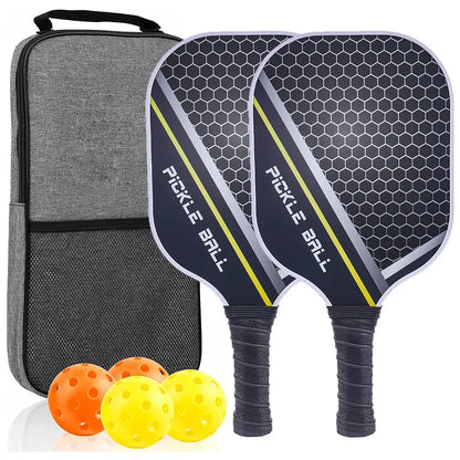 Variant image for USAPA Approved Pickleball Paddle Set of 2 with 4 Balls and Carrying Bag - Lightweight Fiberglass Rackets for Indoor and Outdoor Play-15