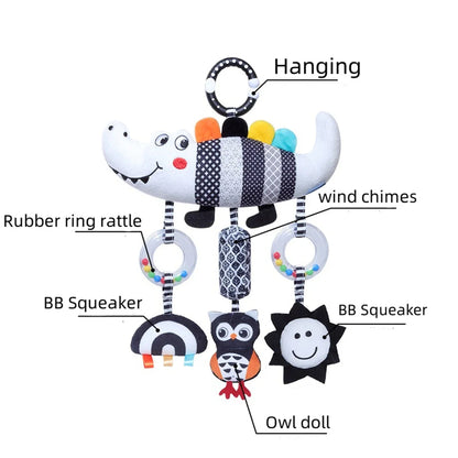 Sonajero para bebé Juguete colgante para cochecito Juguetes sensoriales para recién nacido