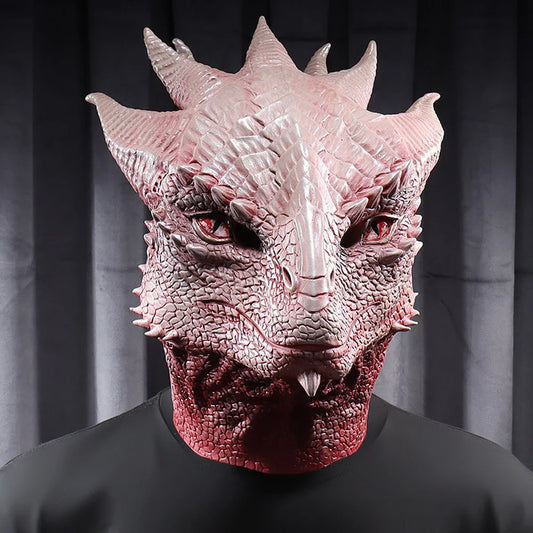 Dragon Mask Latex Cosplay Helmet Halloween 2025 Realistic