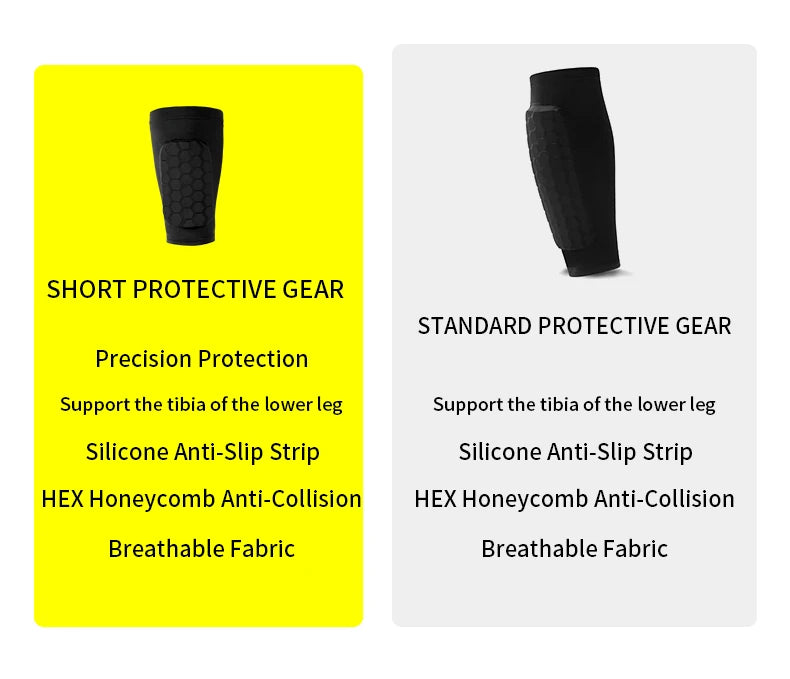 Football Shin Guard Sleeve Covers - Lightweight Elastic Protective Leg Sleeves for Men Women and Teens