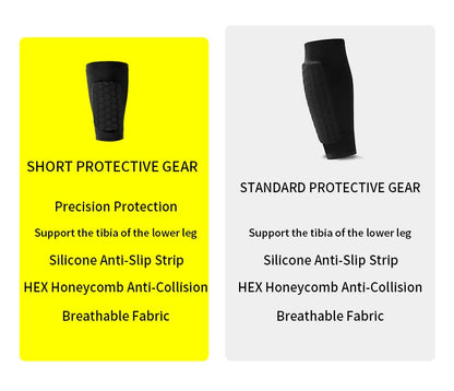 Football Shin Guard Sleeve Covers - Lightweight Elastic Protective Leg Sleeves for Men Women and Teens