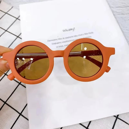 Kids Sunglasses Round Frame Anti-UV400 for 1-7 Year Olds, Children's Sun Protection, Stylish Design