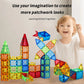 Magnetic Building Blocks Set - Colorful Educational Architecture Puzzle for Kids, Creative Developmental Toy for Ages 3+ - Ideal Birthday & Holiday Gift