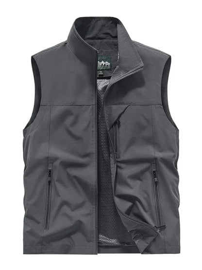 Waterproof Versatile Mens Vest - Sleeveless Polyester