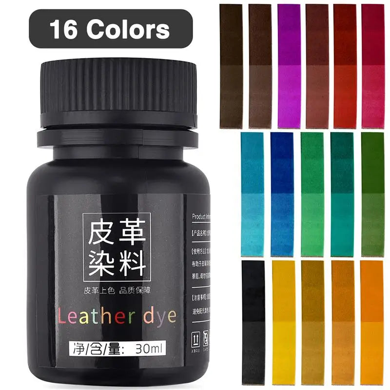 Set de tintes para cuero para manualidades DIY - tendencia otoño 2026, kit de tintes ecológicos para proyectos