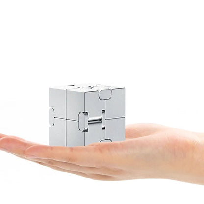 Metal Magic Cube Stress Relief Toy Portable Puzzle Focus