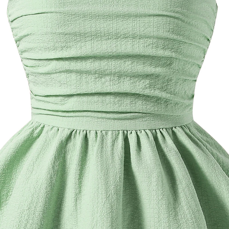 Soft Girls' Princess Dress - Tiered Sling Dress, Flattering, Polyester, For Birthday Party