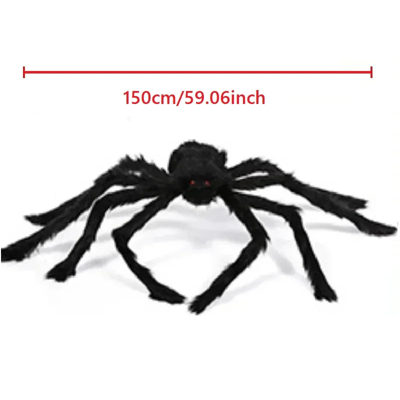 Enorme stoffen Halloween-spin voor binnen en buiten, tuin-, veranda- en spookhuisdecoratie 2026