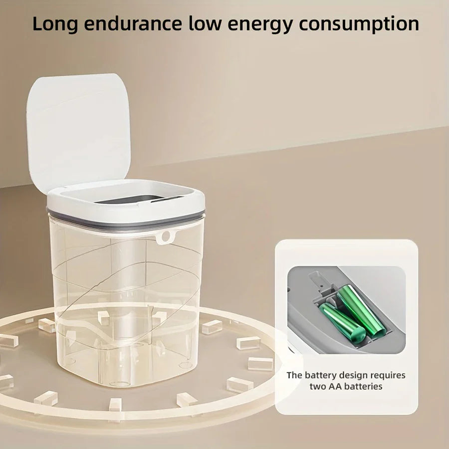 Touchless Sensor Trash Can Battery Powered Hygienic Home