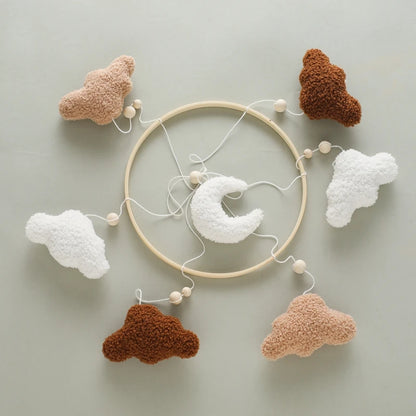 Baby Crib Mobile Wooden Nursery Newborn Sensory Toys