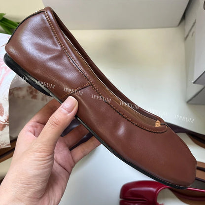 Lightweight Womens Split Toe Ballet Flats - Mary Jane, PU